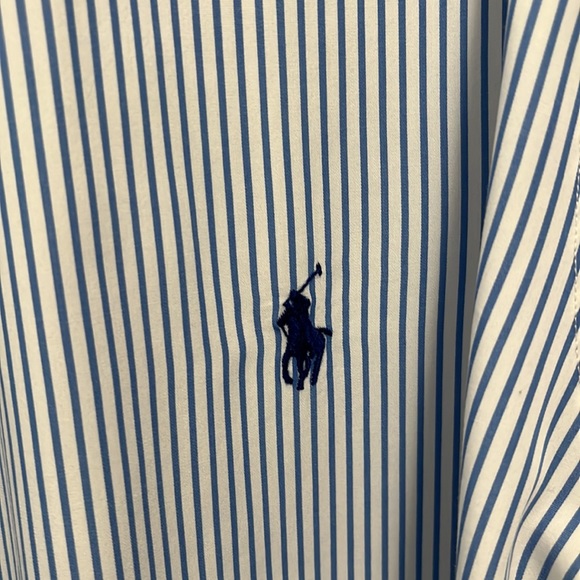 Vertical striped Polo by Ralph Lauren button down shirt. Size XXL. - Picture 3 of 3